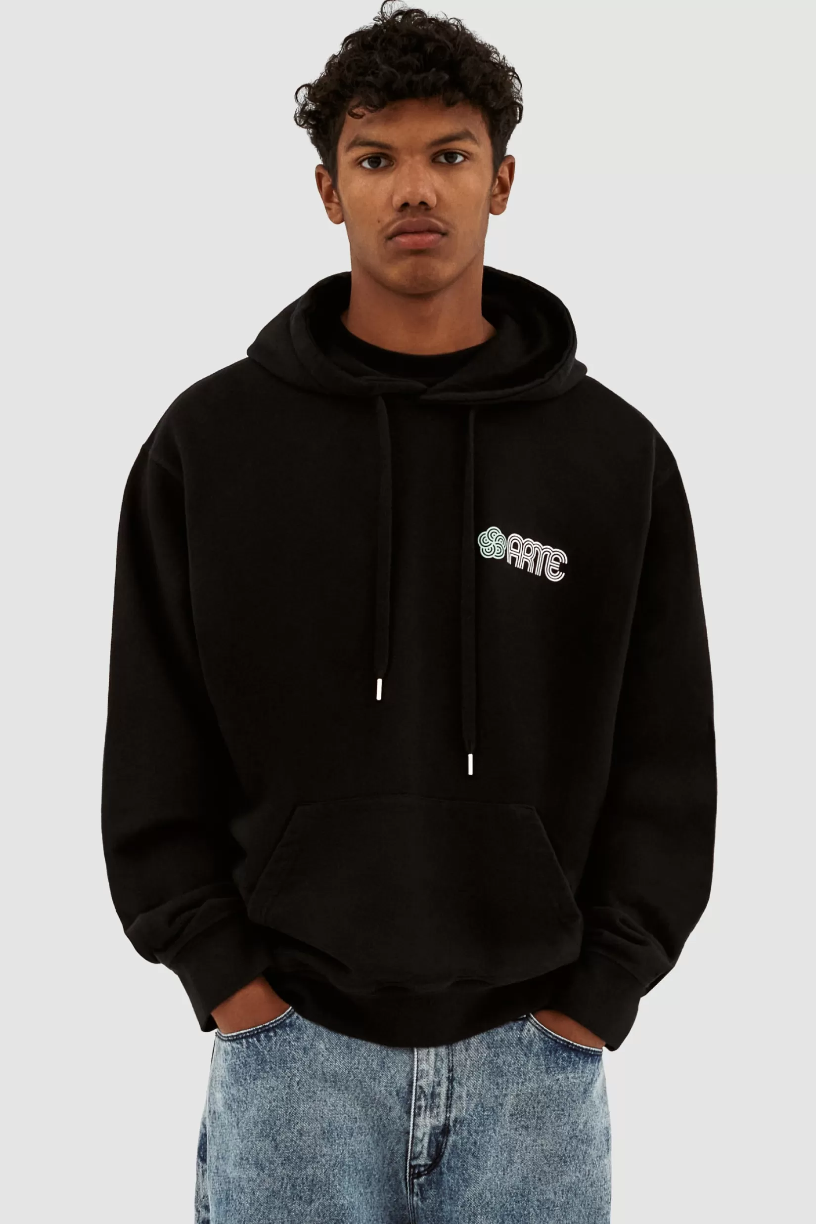Hot Hank Back Circle Flower Sweats à capuche